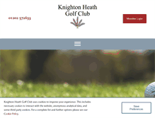 Tablet Screenshot of knightonheathgolfclub.co.uk